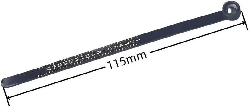 SCIKHEFT Ring Sizer with Magnifier Measuring Tool 1-17 Ring Measurer Flexible Ruler for Men&Women - Image 5